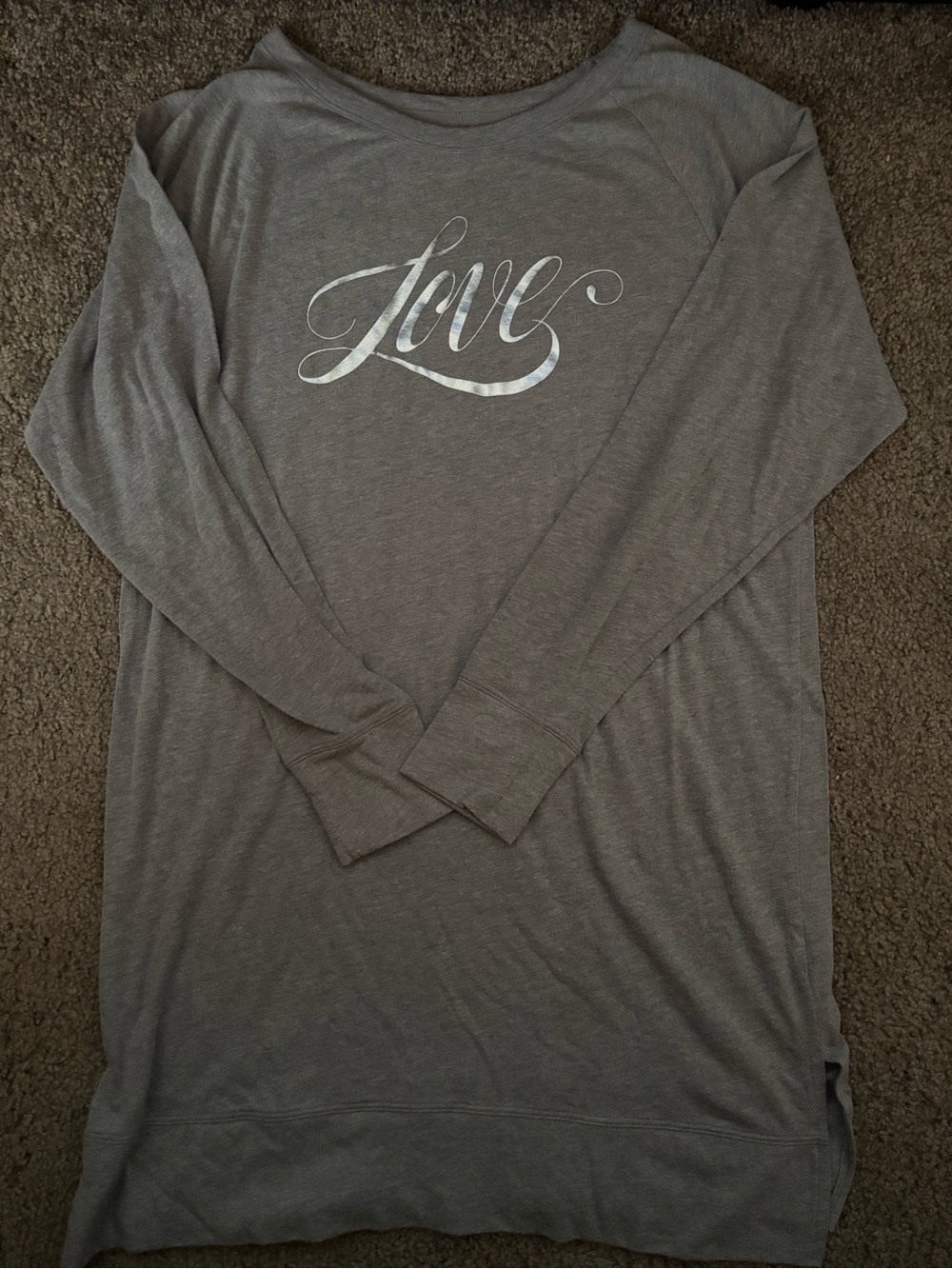 Victoria’s Secret 'love' Graphic Long Sleeve Sleep Pajama Pj Shirt